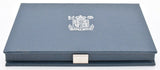 Royal Mint Proof Set Case Only Blue Plastic / Metal Clip - Coin Holders - Cambridgeshire Coins