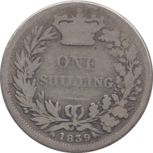 1839 SHILLING ( FAIR ) 2 - Shilling - Cambridgeshire Coins