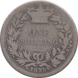1839 SHILLING ( FAIR ) 2 - Shilling - Cambridgeshire Coins
