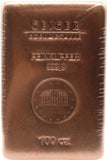 100 OZ FINE COPPER BAR .999 GERMAN GEIGER SCHLOSS GULDENGOSSA BULLION