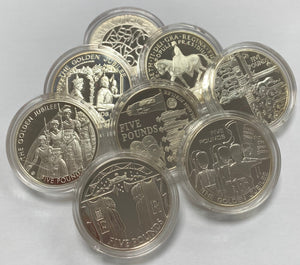 SILVER DECIMAL COINS 925 SILVER 28.28 GRAMS CROWNs / FIVE POUNDS 39.5 CM ref sj - Bullion - Cambridgeshire Coins