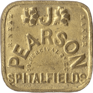 SPITALFIELDS J. PEARSON ONE SHILLING TOKEN - OTHER TOKENS - Cambridgeshire Coins