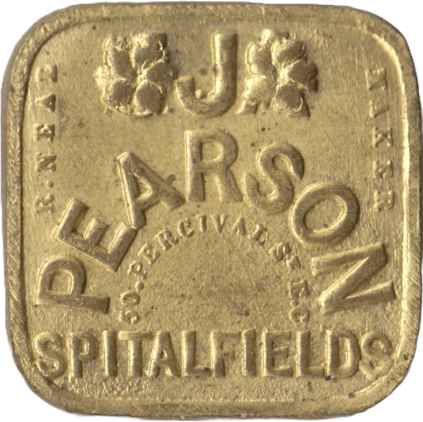 SPITALFIELDS J. PEARSON ONE SHILLING TOKEN - OTHER TOKENS - Cambridgeshire Coins
