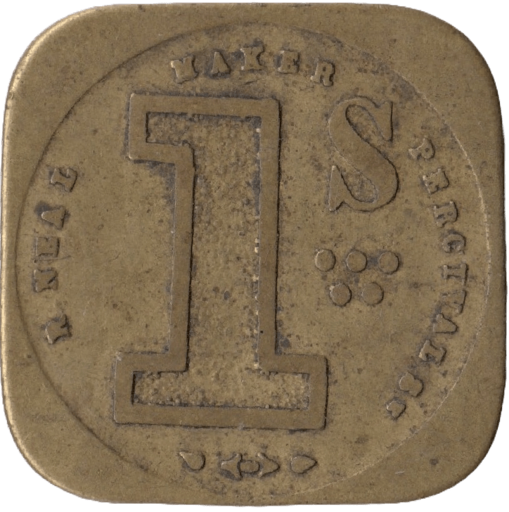 SPITALFIELDS T.W PEARSON ONE SHILLING TOKEN - OTHER TOKENS - Cambridgeshire Coins