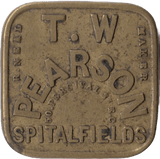 SPITALFIELDS T.W PEARSON ONE SHILLING TOKEN - OTHER TOKENS - Cambridgeshire Coins