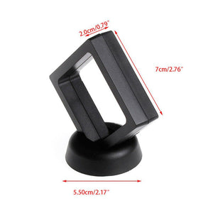 Square Clear Coin Ring Jewellery Holder Display Case + Stand KEW Sovereign - Coin Holders - Cambridgeshire Coins
