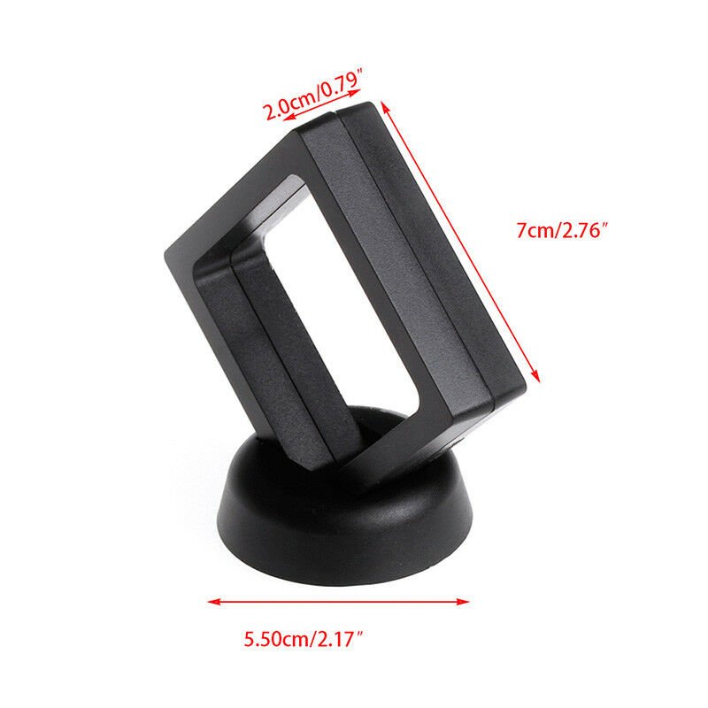 Square Clear Coin Ring Jewellery Holder Display Case + Stand KEW Sovereign - Coin Holders - Cambridgeshire Coins