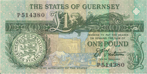 STATES OF GUERNSEY ONE POUND BANKNOTE REF 1269 - World Banknotes - Cambridgeshire Coins