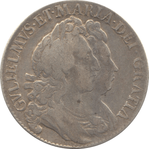 1692 HALFCROWN ( VF ) 8