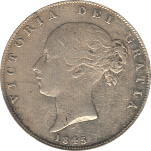 1845 HALFCROWN ( VF ) 7 - Halfcrown - Cambridgeshire Coins