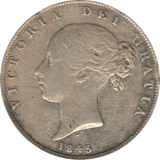 1845 HALFCROWN ( VF ) 7 - Halfcrown - Cambridgeshire Coins