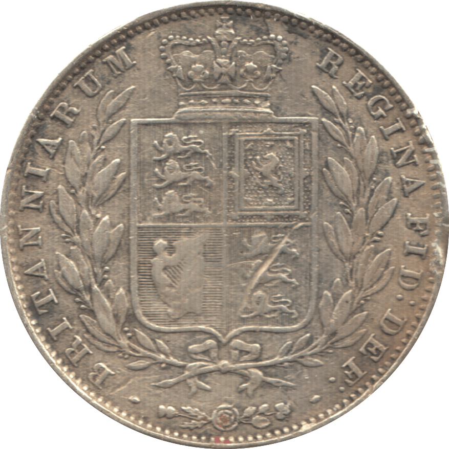 1845 HALFCROWN ( VF ) 7 - Halfcrown - Cambridgeshire Coins