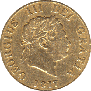 1817 GOLD HALF SOVEREIGN ( GF )