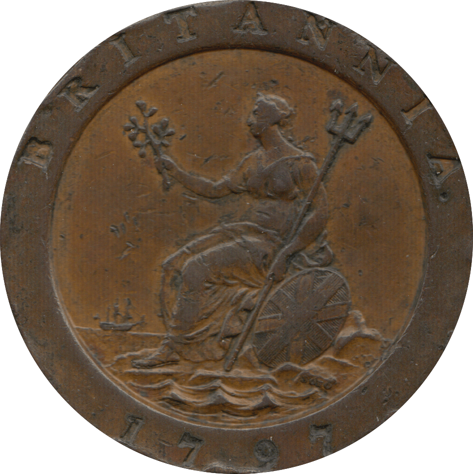 1797 TWOPENCE ( GVF ) 1