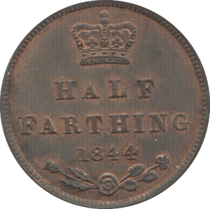 1844 HALF FARTHING ( EF ) 5 - Half Farthing - Cambridgeshire Coins