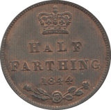 1844 HALF FARTHING ( EF ) 5 - Half Farthing - Cambridgeshire Coins
