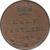 1844 HALF FARTHING ( AUNC ) 5 - Half Farthing - Cambridgeshire Coins