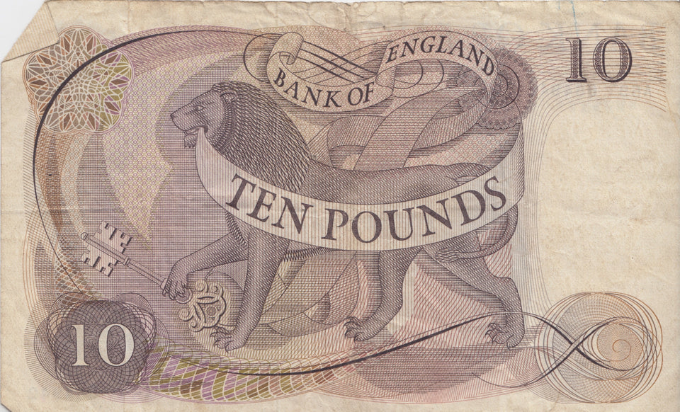 TEN POUNDS BANKNOTE FORDE REF £10-7 - £10 Banknotes - Cambridgeshire Coins