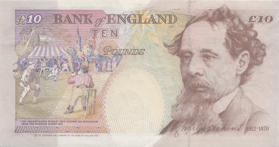 TEN POUNDS BANKNOTE KENTFIELD REF £10-39 - £10 Banknotes - Cambridgeshire Coins