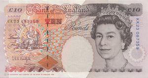 TEN POUNDS BANKNOTE KENTFIELD REF £10-39 - £10 Banknotes - Cambridgeshire Coins