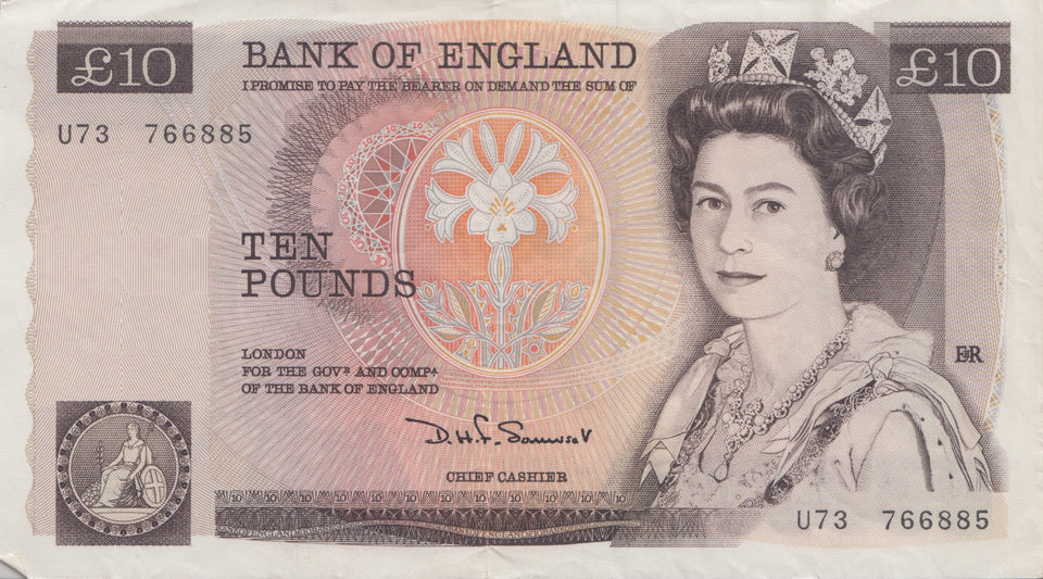 TEN POUNDS BANKNOTE LOWTHER REF £10-31 - £10 Banknotes - Cambridgeshire Coins