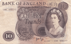 TEN POUNDS BANKNOTE PAGE REF £10-50 - £10 Banknotes - Cambridgeshire Coins