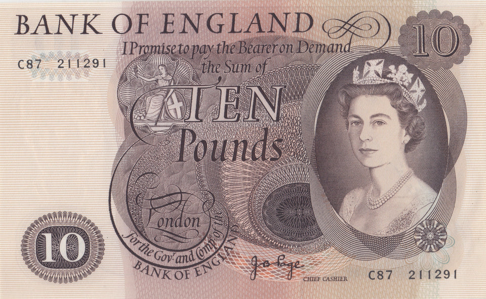 TEN POUNDS BANKNOTE PAGE REF £10-56 - £10 Banknotes - Cambridgeshire Coins