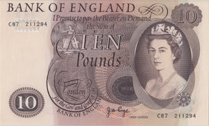 TEN POUNDS BANKNOTE PAGE REF £10-60 - £10 Banknotes - Cambridgeshire Coins