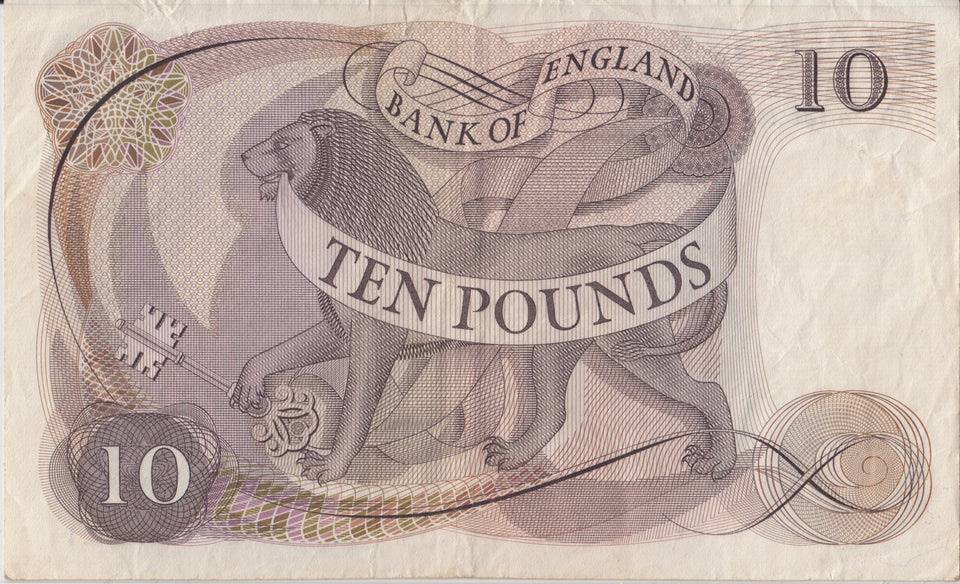 TEN POUNDS BANKNOTE PAGE REF £10-65 - £10 Banknotes - Cambridgeshire Coins