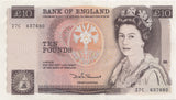 TEN POUNDS BANKNOTE SOMERSET REF £10-18 - £10 Banknotes - Cambridgeshire Coins