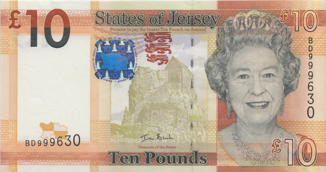 TEN POUNDS JERSEY BANKNOTE REF 1502 - £10 Banknotes - Cambridgeshire Coins