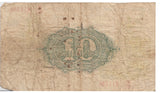 TEN SHILLING BANKNOTE FISHER REF £1-97 - £1 BANKNOTE - Cambridgeshire Coins