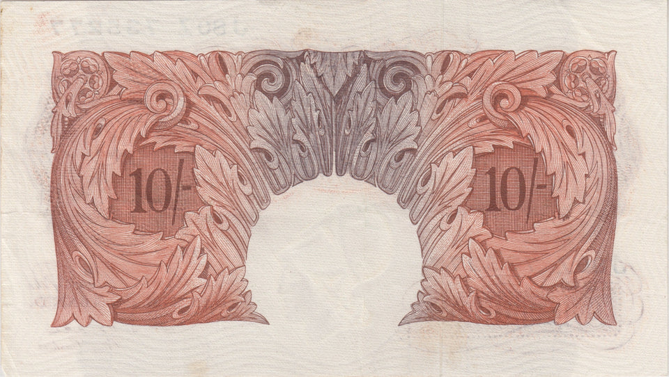 TEN SHILLINGS BANKNOTE BEALE REF SHILL-11 - 10 Shillings Banknotes - Cambridgeshire Coins