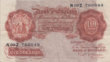 TEN SHILLINGS BANKNOTE BEALE REF SHILL-13 - 10 Shillings Banknotes - Cambridgeshire Coins