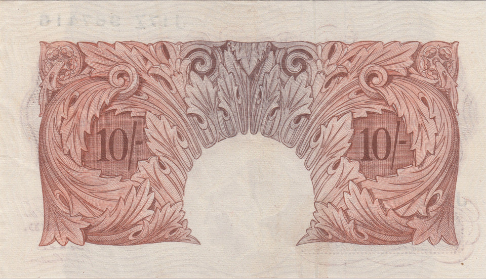 TEN SHILLINGS BANKNOTE BEALE REF SHILL-13 - 10 Shillings Banknotes - Cambridgeshire Coins