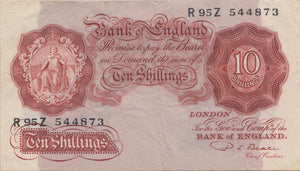 TEN SHILLINGS BANKNOTE BEALE REF SHILL-15 - 10 Shillings Banknotes - Cambridgeshire Coins