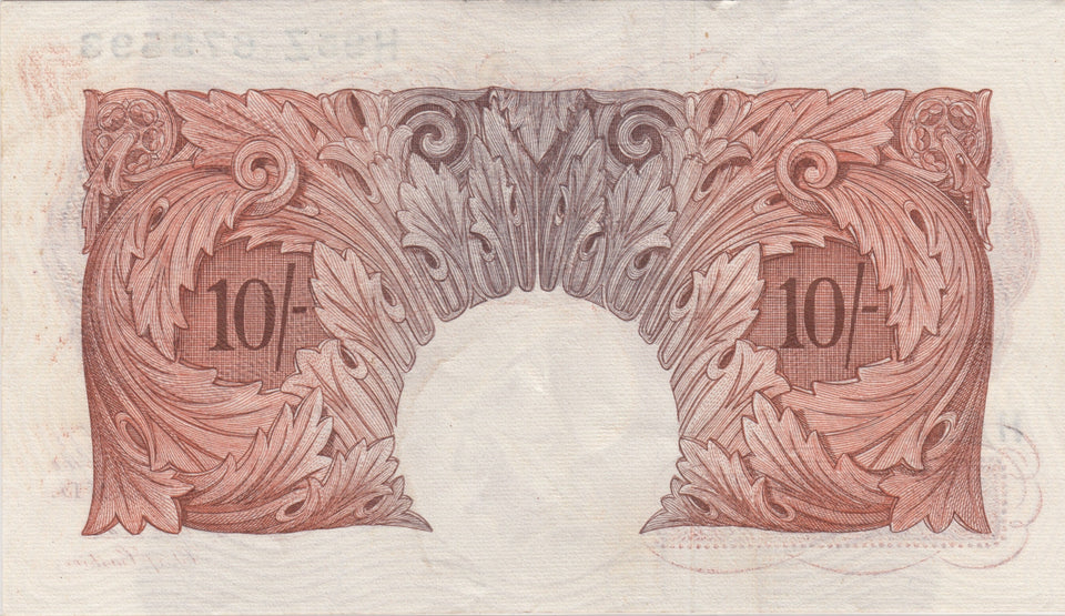 TEN SHILLINGS BANKNOTE BEALE REF SHILL-27 - 10 Shillings Banknotes - Cambridgeshire Coins
