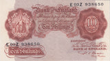 TEN SHILLINGS BANKNOTE BEALE REF SHILL-34 - 10 Shillings Banknotes - Cambridgeshire Coins