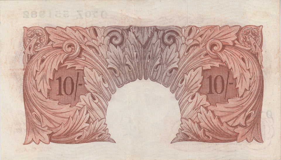 TEN SHILLINGS BANKNOTE BEALE REF SHILL-35 - 10 Shillings Banknotes - Cambridgeshire Coins