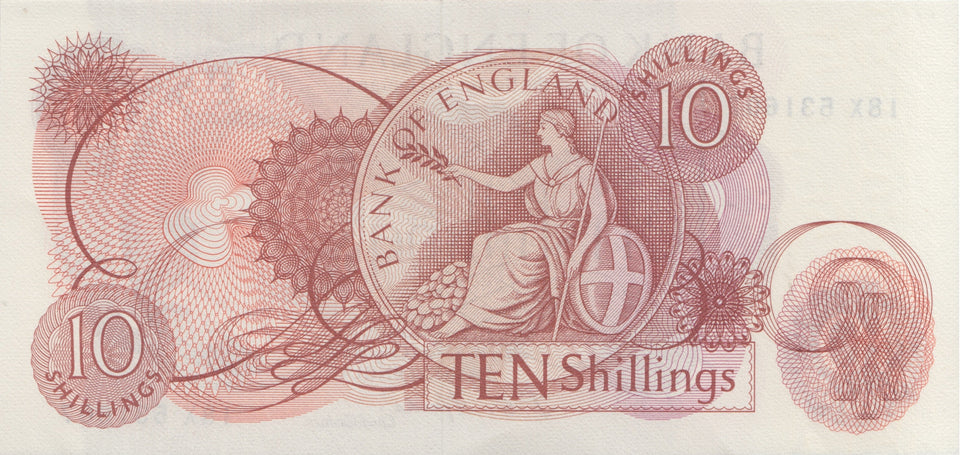 TEN SHILLINGS BANKNOTE FORDE REF SHILL-21 - 10 Shillings Banknotes - Cambridgeshire Coins
