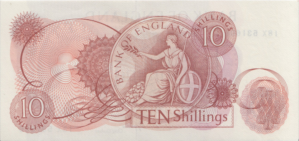 TEN SHILLINGS BANKNOTE FORDE REF SHILL-23 - 10 Shillings Banknotes - Cambridgeshire Coins