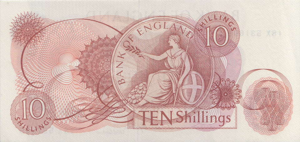 TEN SHILLINGS BANKNOTE FORDE REF SHILL-24 - 10 Shillings Banknotes - Cambridgeshire Coins