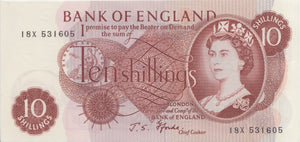 TEN SHILLINGS BANKNOTE FORDE REF SHILL-24 - 10 Shillings Banknotes - Cambridgeshire Coins