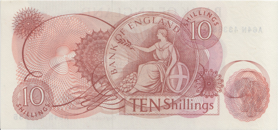 TEN SHILLINGS BANKNOTE FORDE REF SHILL-25 - 10 Shillings Banknotes - Cambridgeshire Coins