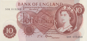 TEN SHILLINGS BANKNOTE FORDE REF SHILL-26 - 10 Shillings Banknotes - Cambridgeshire Coins