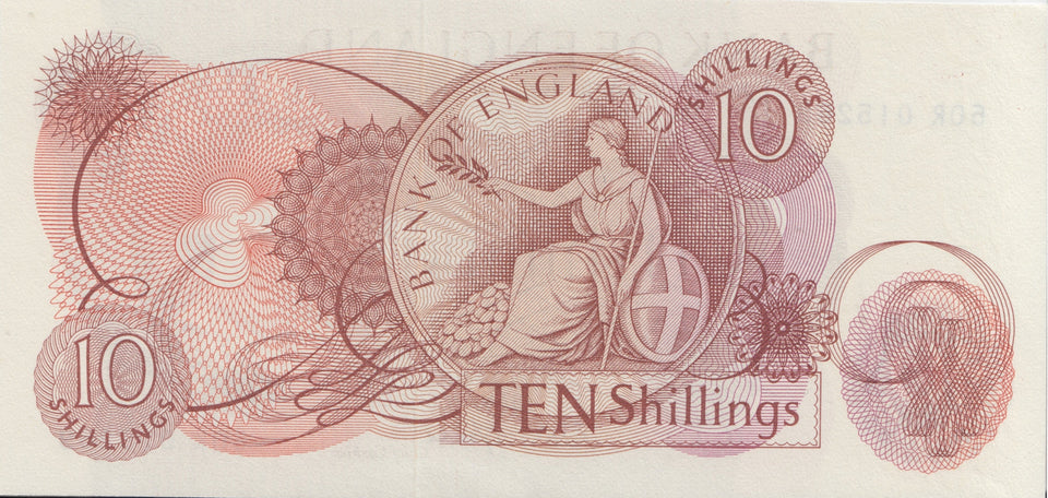 TEN SHILLINGS BANKNOTE FORDE REF SHILL-26 - 10 Shillings Banknotes - Cambridgeshire Coins