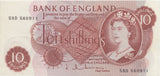 TEN SHILLINGS BANKNOTE HOLLOM REF SHILL-20 - 10 Shillings Banknotes - Cambridgeshire Coins