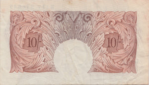 TEN SHILLINGS BANKNOTE O'BRIEN REF SHILL-19 - 10 Shillings Banknotes - Cambridgeshire Coins