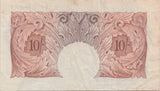 TEN SHILLINGS BANKNOTE O'BRIEN REF SHILL-19 - 10 Shillings Banknotes - Cambridgeshire Coins