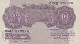 TEN SHILLINGS BANKNOTE PEPPIATT REF SHILL-1 - 10 Shillings Banknotes - Cambridgeshire Coins